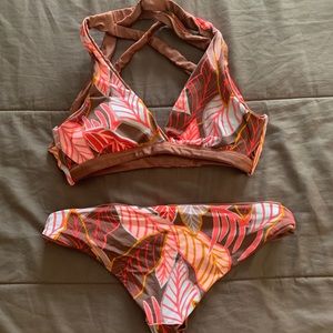 Maaji size S floral reversible swimsuit